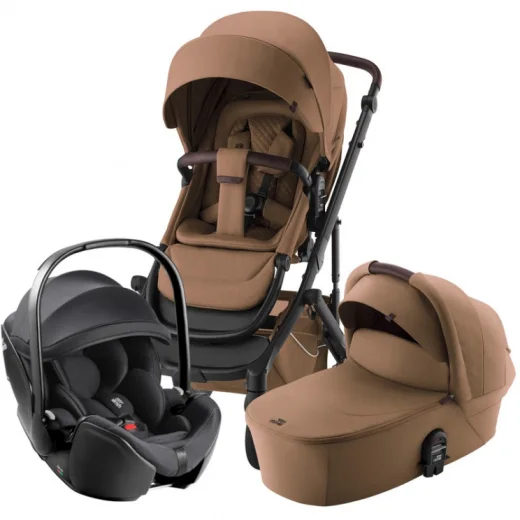 Комплект 3в1 Britax Roemer коляска SMILE 5Z LUX + автокресло BABY-SAFE PRO Classic|Deep Black