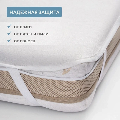 Наматрасник непромокаемый Fiorellino Bamboo Waterproof Comfort на резинках 120*60 см