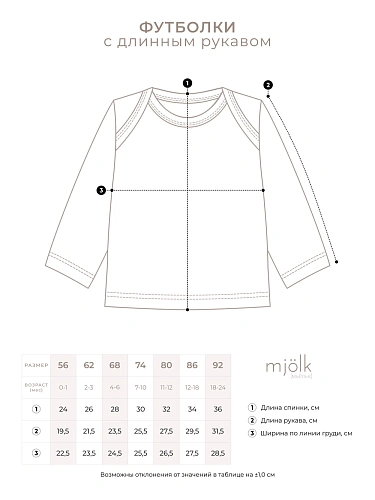 Футболка с длинным рукавом Mjolk Голубика