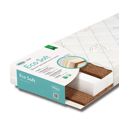 Матрас в кроватку PLITEX Eco Soft 119х60х12