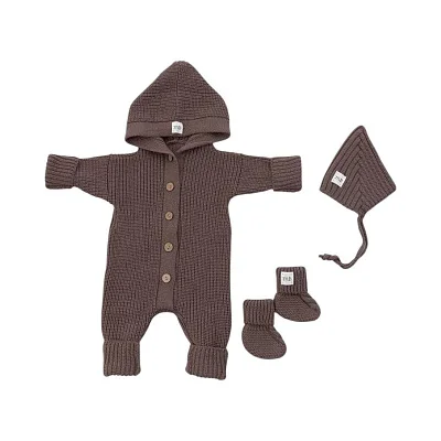 Комплект 3в1 Mimibaby с капюшоном, меринос