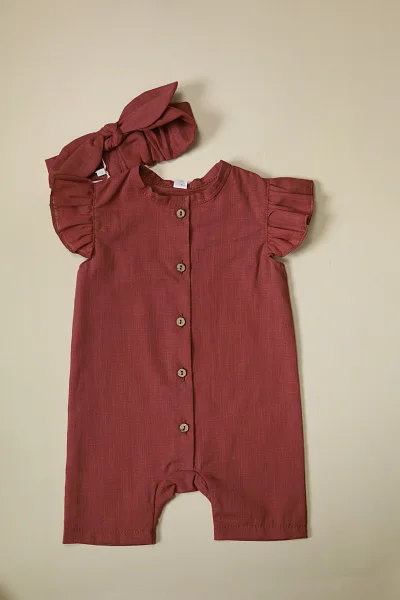Комбинезон MATUSHKIN летний, рукава-крылышки, хлопок