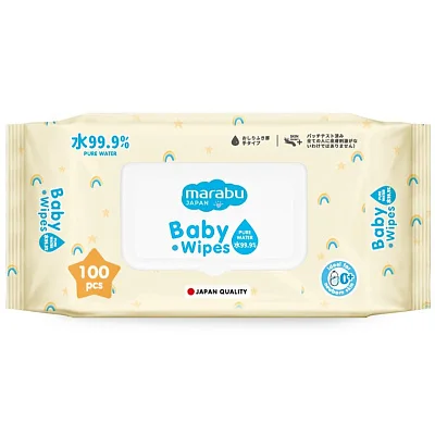 Салфетки влажные детские Marabu 100 шт