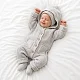 Комплект 3в1 Mimibaby с капюшоном, хлопок