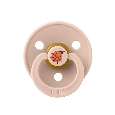 Пустышка латексная BIBS Studio Colour - Ladybug, 6+ мес.