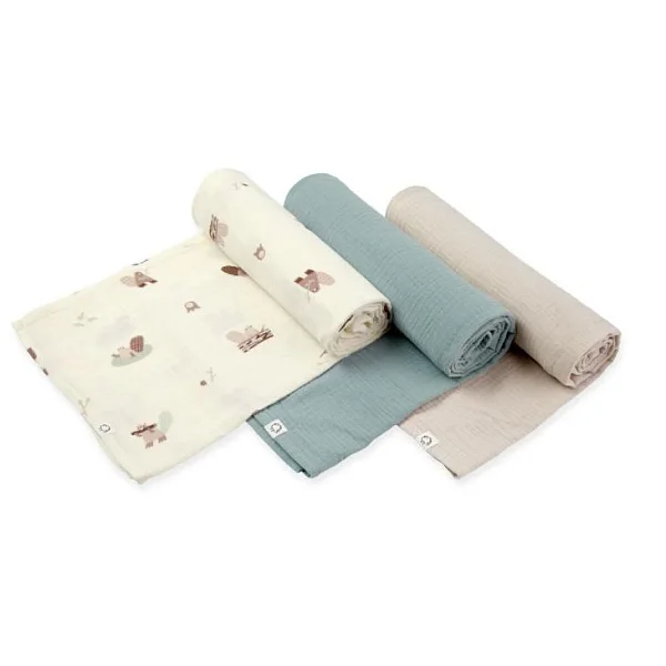 Пеленки муслиновые BUBA Kids 3 шт. 75х75