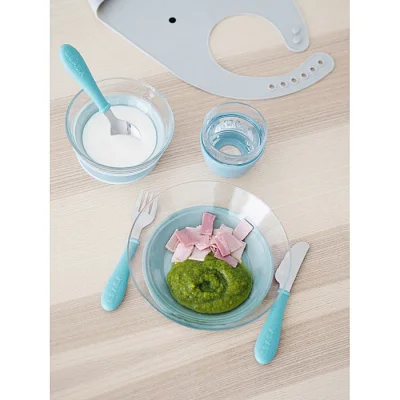 Набор стеклянной посуды для детей EUCALYPTUS COFFRET REPAS VERRE EUCALYPTUS
