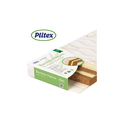 Матрас в кроватку PLITEX Bamboo Nature кокос+латекс 119х60х11см