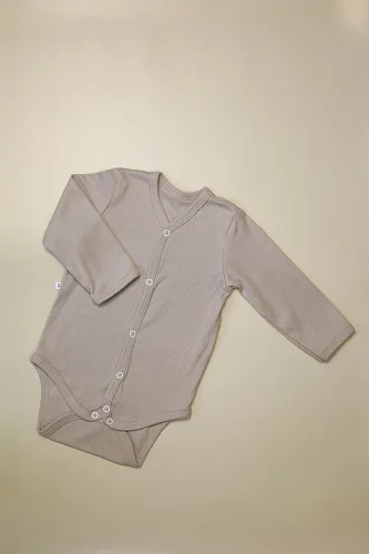 Боди MATUSHKIN прямая застежка, длинный рукав, швы внутрь ,интерлок-лапша
