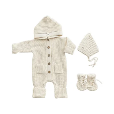 Комплект 3в1 Mimibaby с капюшоном, хлопок