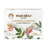 Салфетки бумажные Marabu крем-эффект трехслойные 100 шт