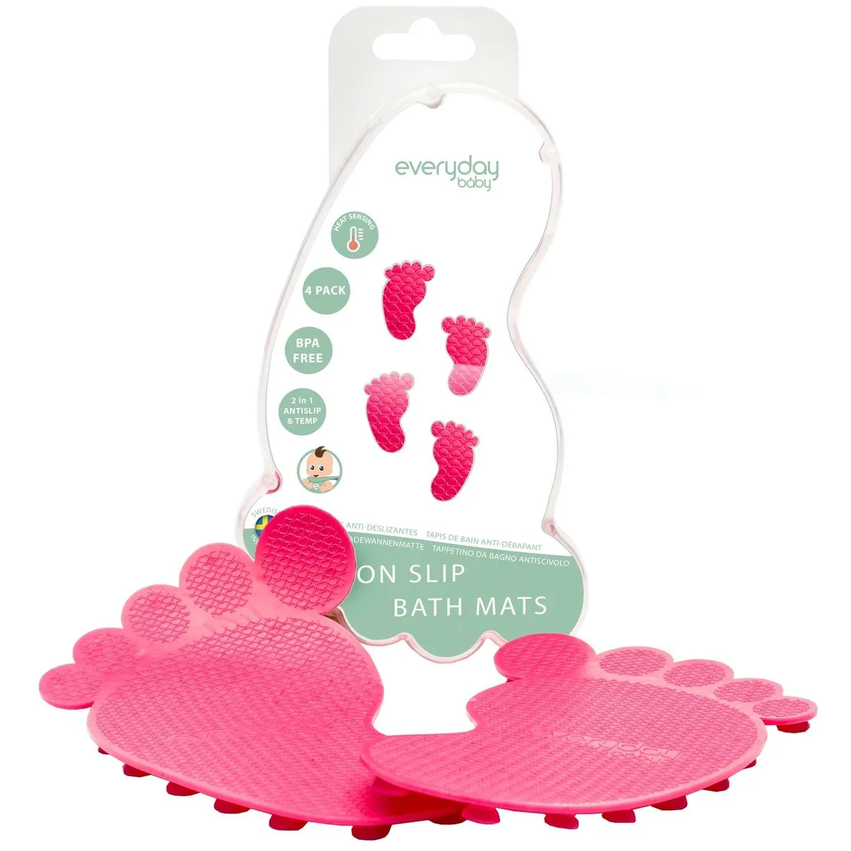 b6b4ac07bbc2ede6f2147983f15a5aa6 Антискользящие коврики для ванной с индикатором температуры Everyday baby 1