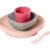 Silicone Meal Set 4PCS Pink