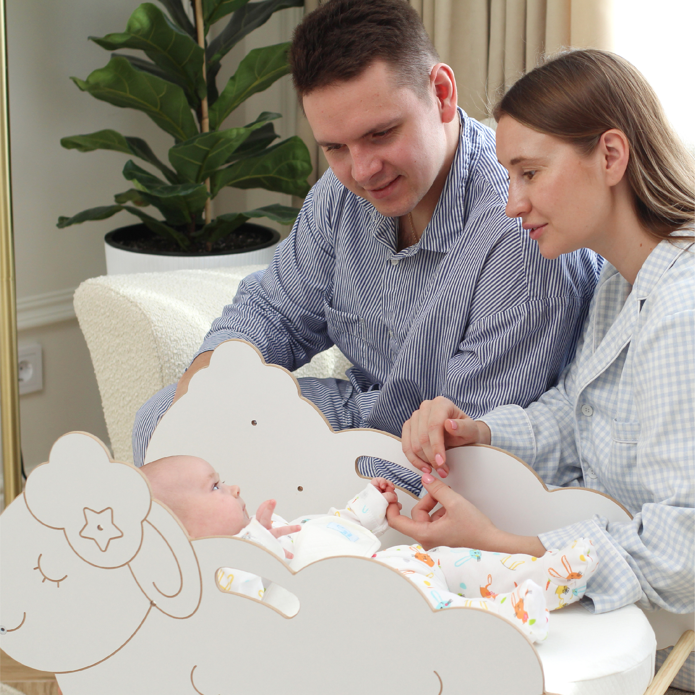 Качалка 2 в 1 Фабрика облаков "Овечка Соня" деревянная 3