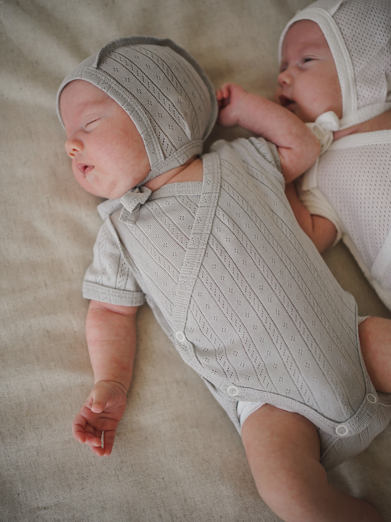 Боди-кимоно с коротким рукавом BUNGLY "Жемчуг" из ажурного хлопка 0+ 5