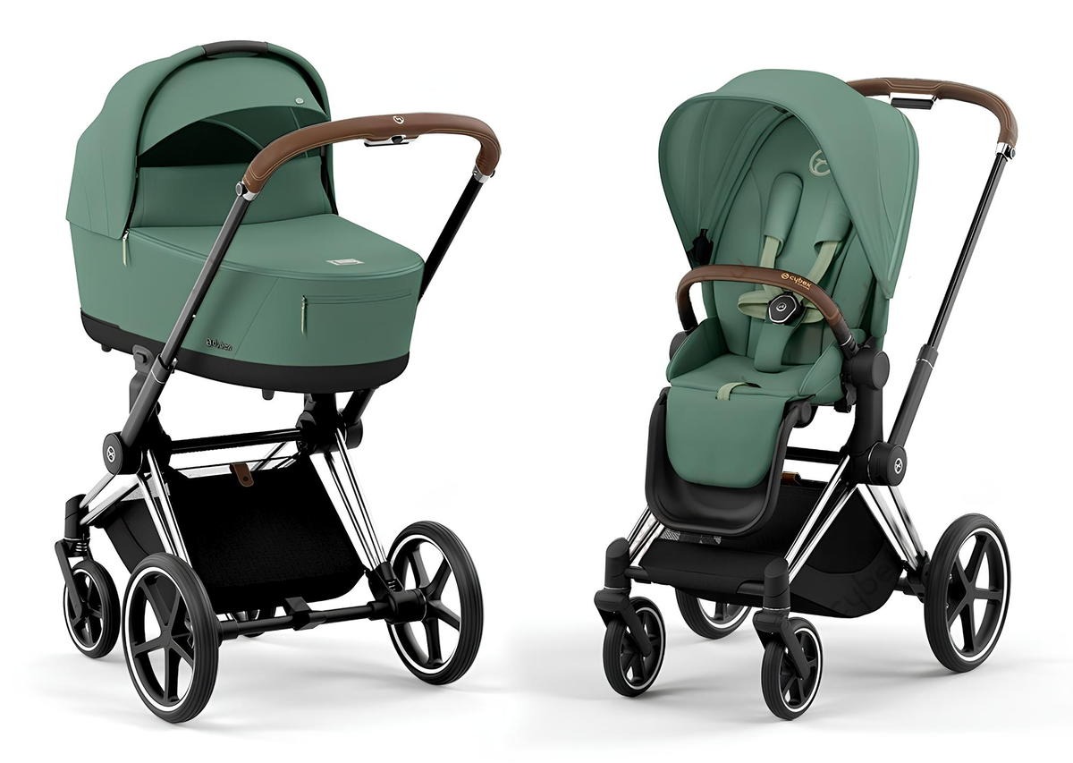 23848_ct5 Коляска 2 в 1 Cybex Priam IV Leaf Green рама Chrome Brown 2