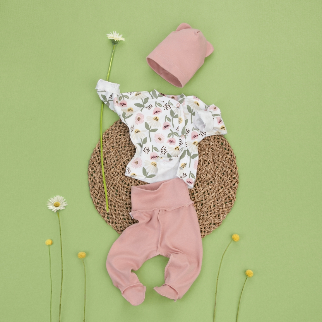 Комплект 3 предмета Швейная Династия "Любимые ромашки-2" 1