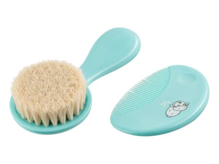 Расческа-щетка мягкая и гребешок Roxy Kids, ворс из овечьей шерсти