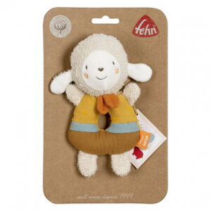 048117_20_min Мягкая погремушка-кольцо FEHN Овечка 12