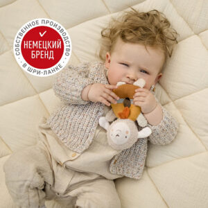 048117_4 Мягкая погремушка-кольцо FEHN Овечка 10