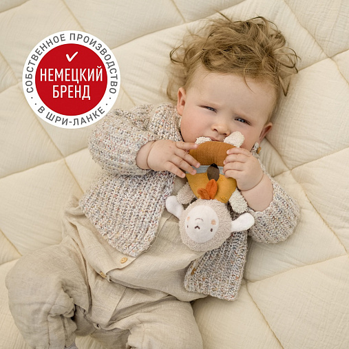 048117_4 Мягкая погремушка-кольцо FEHN Овечка 4