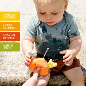 050011_2 Набор игрушек-брызгалок для ванны FEHN Краб и Рыбка 7