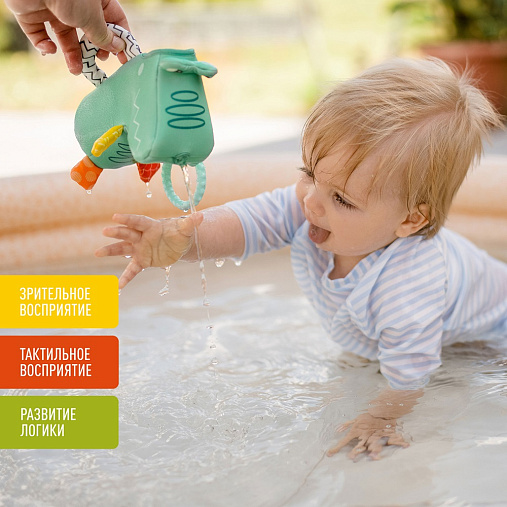 050073_2 Игрушка-лейка для ванны FEHN Крокодил 2