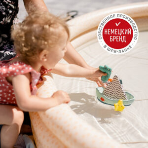 050127_4 Игрушка для ванны FEHN лодка и пальчиковая игрушка Крокодил 9