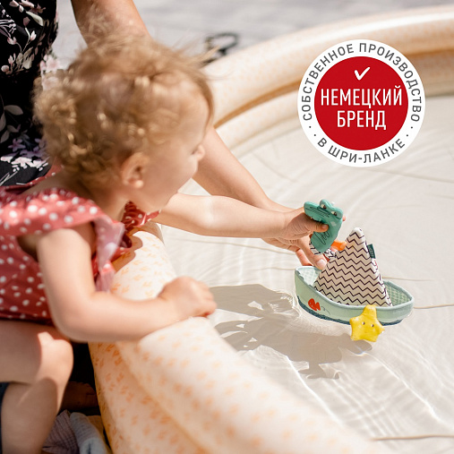 050127_4 Игрушка для ванны FEHN лодка и пальчиковая игрушка Крокодил 4