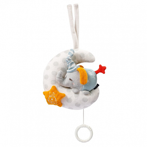 053067_01_min Музыкальная игрушка-подвеска FEHN Слоник на луне, светящаяся в темноте 1