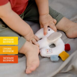 056075_02 Мягкая погремушка-кольцо FEHN Слоник 8