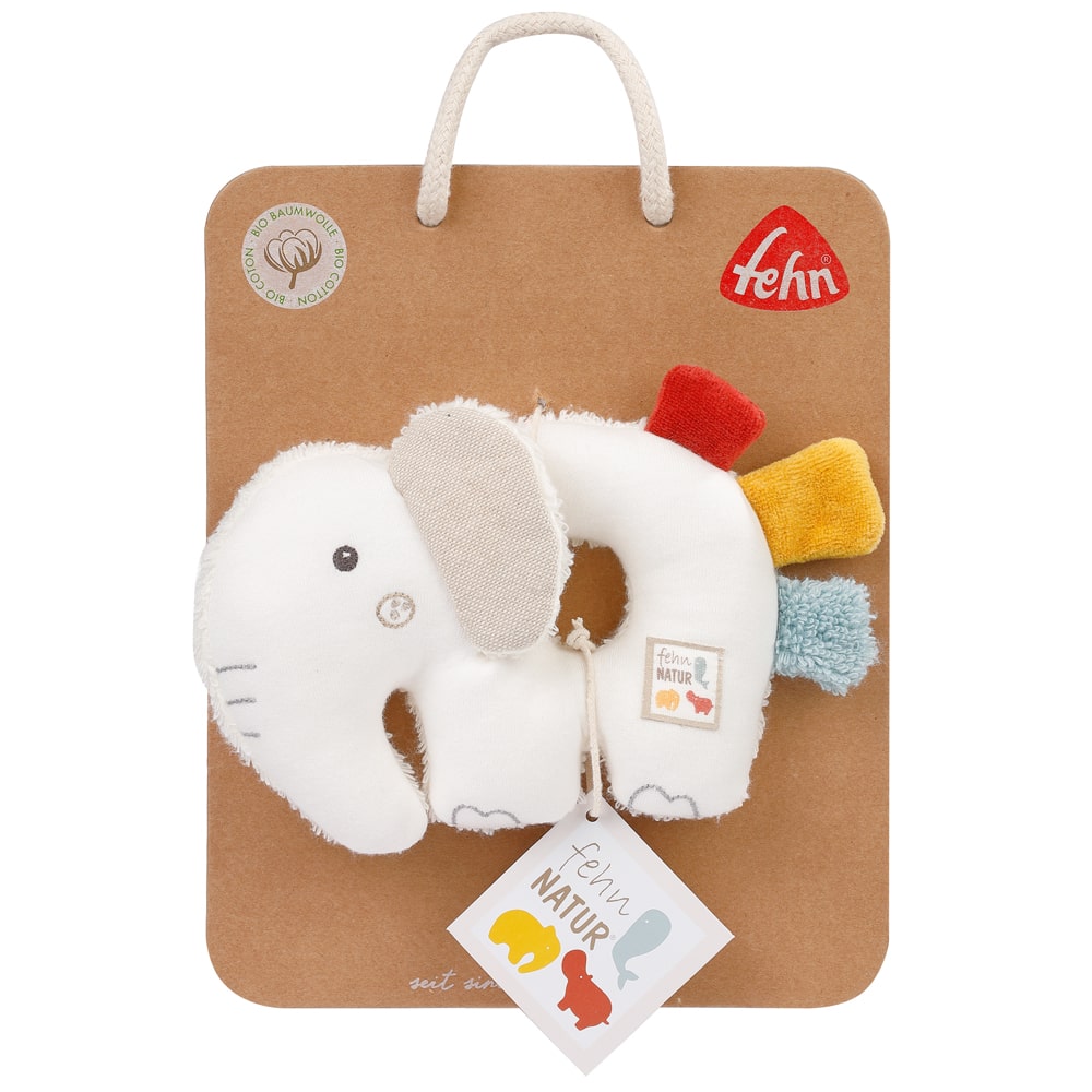 056075card_min Мягкая погремушка-кольцо FEHN Слоник 6