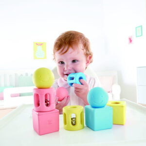 Игрушка Hape Конструктор-погремушка "Улыбка" (9 предметов) 9