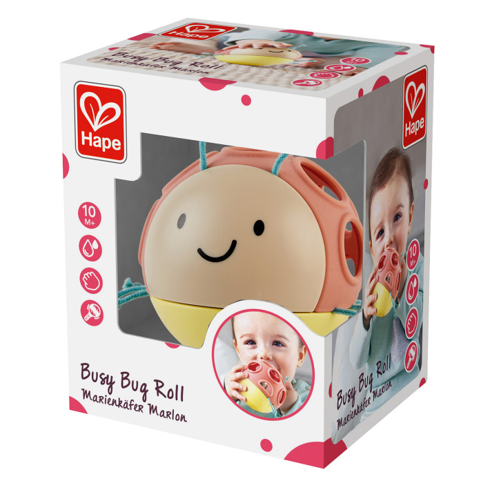 1331489_3249930 Погремушка-неваляшка Hape "Божья коровка" 5