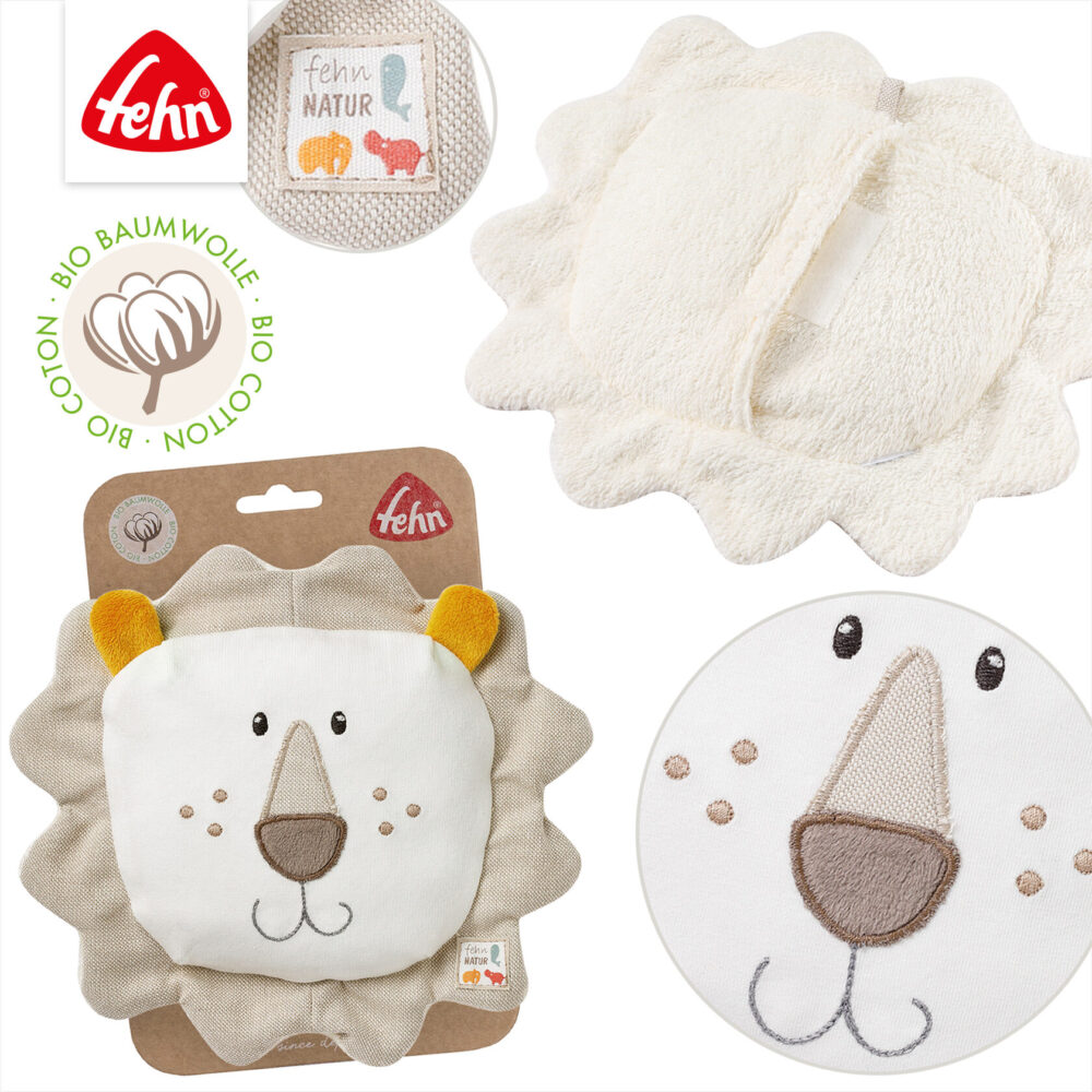 43747196-1000x1000 Игрушка-грелка FEHN с виноградными косточками Лев 2