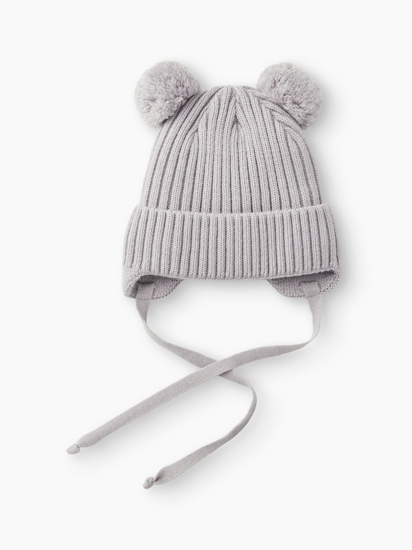 89076_grey_1 Шапка детская с помпоном Happy Baby 1