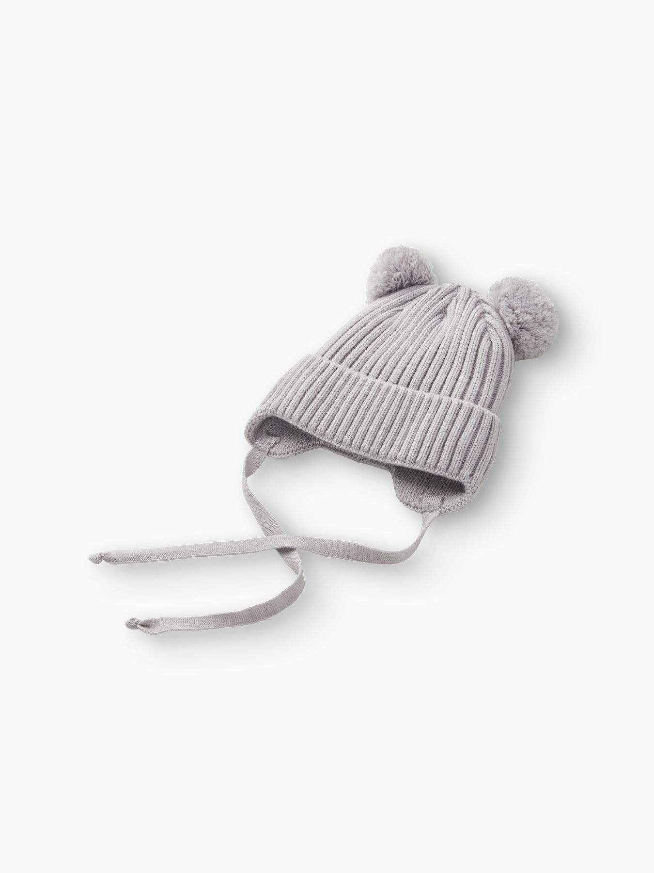 89076_grey_2 Шапка детская с помпоном Happy Baby 2