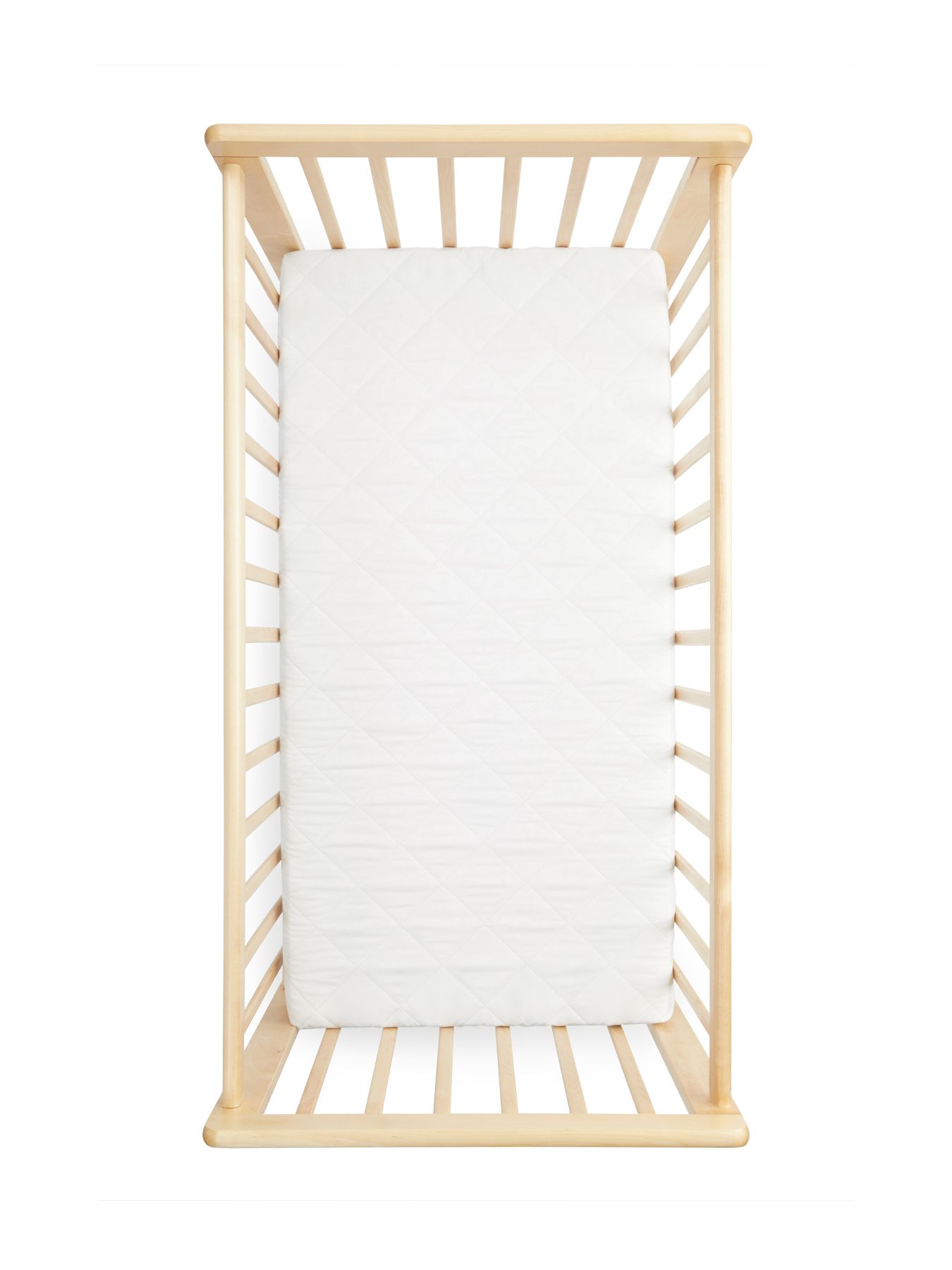 95046_natural_3 Кроватка детская Happy Baby MIRRA LIGHT c матрасом и простынёй 8