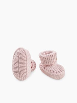 Носки пинетки вязанные Happy Baby 7 пинетки вязаные розовые