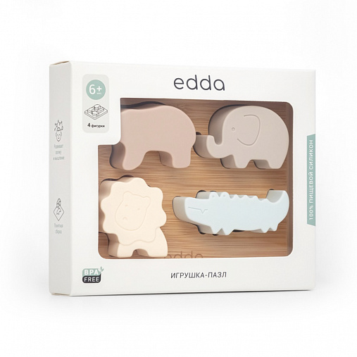 Игрушка-пазл Edda Зверята 3