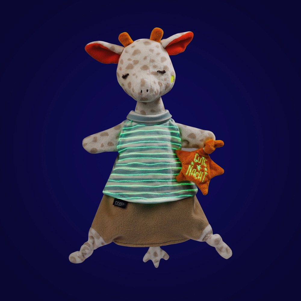 jaivt92aiufsnxqf6hdy94hjsr0u2fhy Игрушка-комфортер FEHN Жираф светящийся в темноте 6