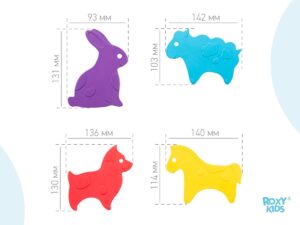 mini-animals-15_8c049a8319 Набор игрушек для ванны Roxy Kids мини-коврики 15шт. 14