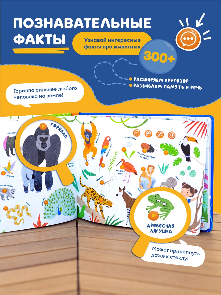 5dmayvdrsied154d2yoad7cbrl2alkjm Интерактивная книга Abumba Fingerbook "Какие бывают животные" 1