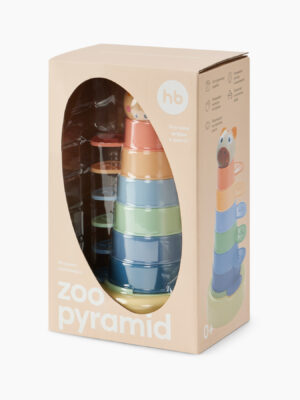 Развивающая игрушка пирамидка Happy baby, ZOO PYRAMID 22