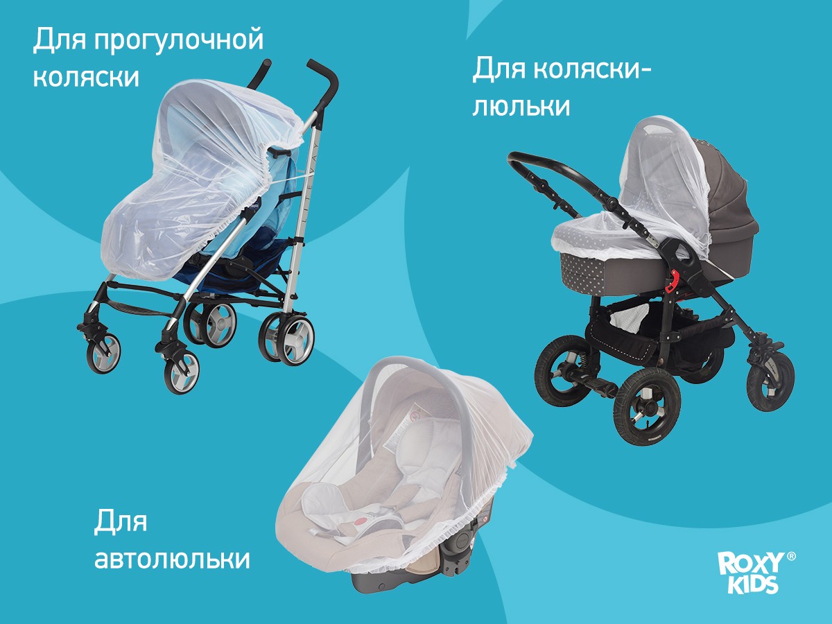 Сетка москитная Roxy Kids универсальная на коляску 4
