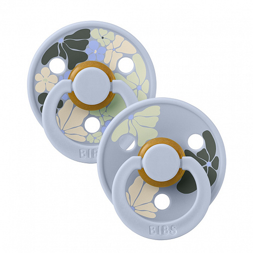 Набор пустышек латексных BIBS Studio Colour, 2 шт. - Morning Bloom, 0+ мес. 1