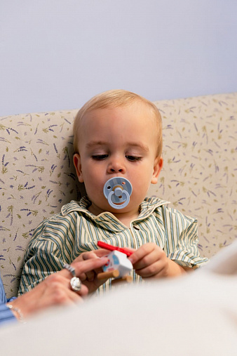 Набор пустышек латексных BIBS Studio Colour, 2 шт. - Block, 6+ мес. 2