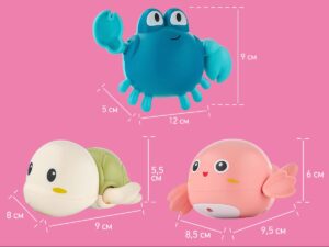 clockwork_bath_toy_set_1_13e99c0a85 Игрушки для ванной заводные Roxy Kids 3 шт (черепаха, краб, птичка) 20