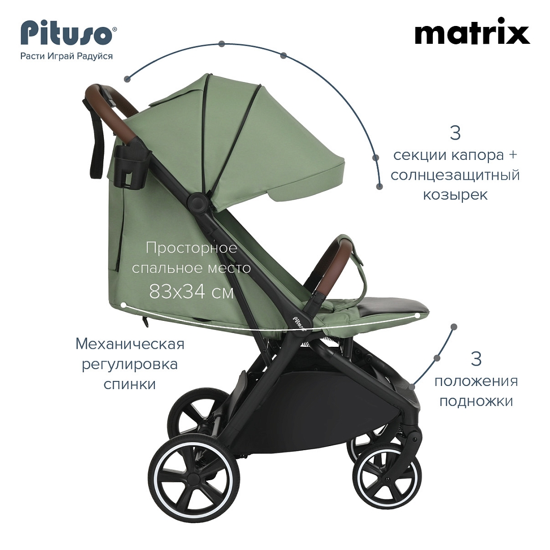 Коляска прогулочная Pituso Matrix 14