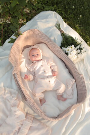 833A1445 Комплект на выписку Babyedel 5 предметов для девочки, муслин 12